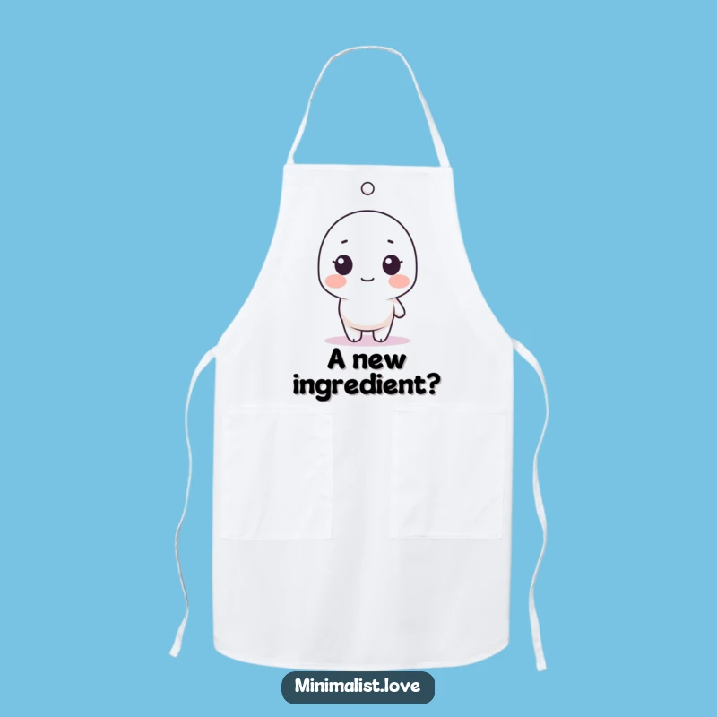 Funny Minimalist Surprised Dot Apron - Spice Up Your Cooking!