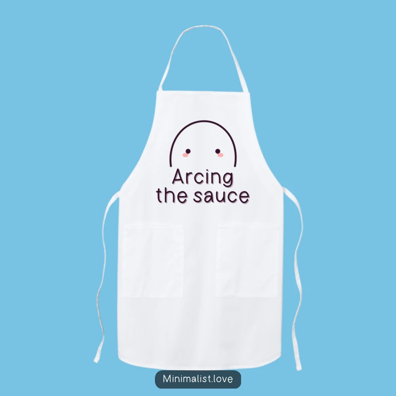 Funny Playful Arc Line Apron - Chef's Minimalist Art Kitchen Gift