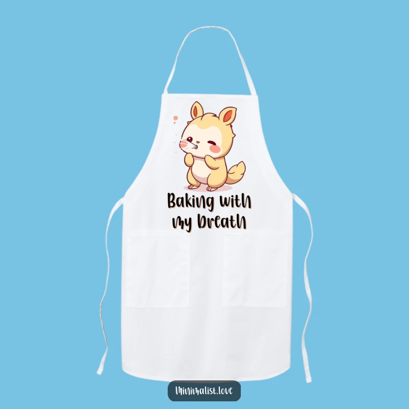 Funny Blowing Lines Creature Apron: Create with Flair, Unique Funny Chef's Gift