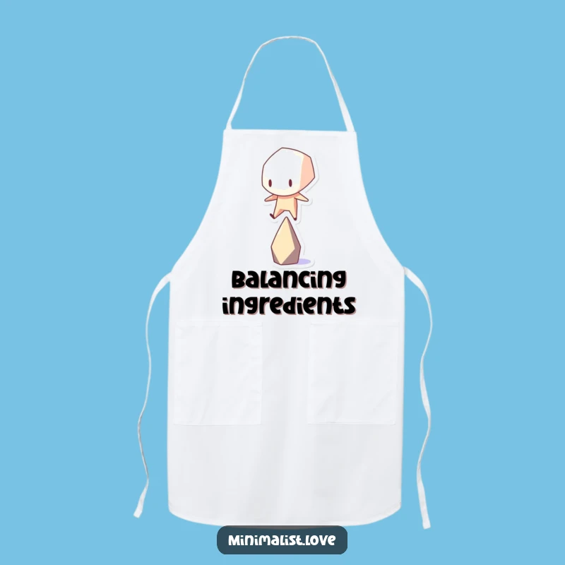 Funny Geometric Balance Apron - Chef's Hilarious Art Cooking Gift