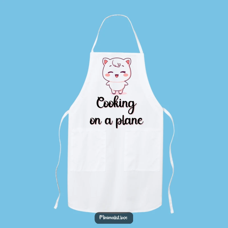 Funny Kawaii Winking Apron: Kitchen Style Character Chef Gift