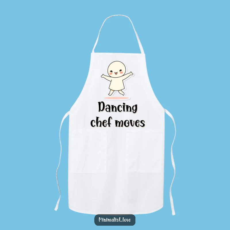 Funny Dancing Character Geometric Apron Create with Rhythmic Fun Funny Gift