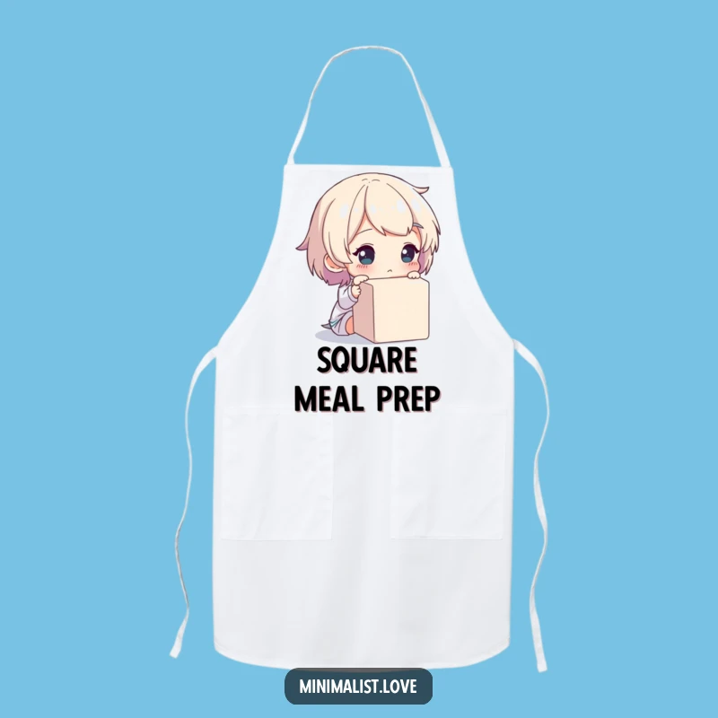 Funny Apron - Chef of Cubes, Thoughtful Kitchen Humor
