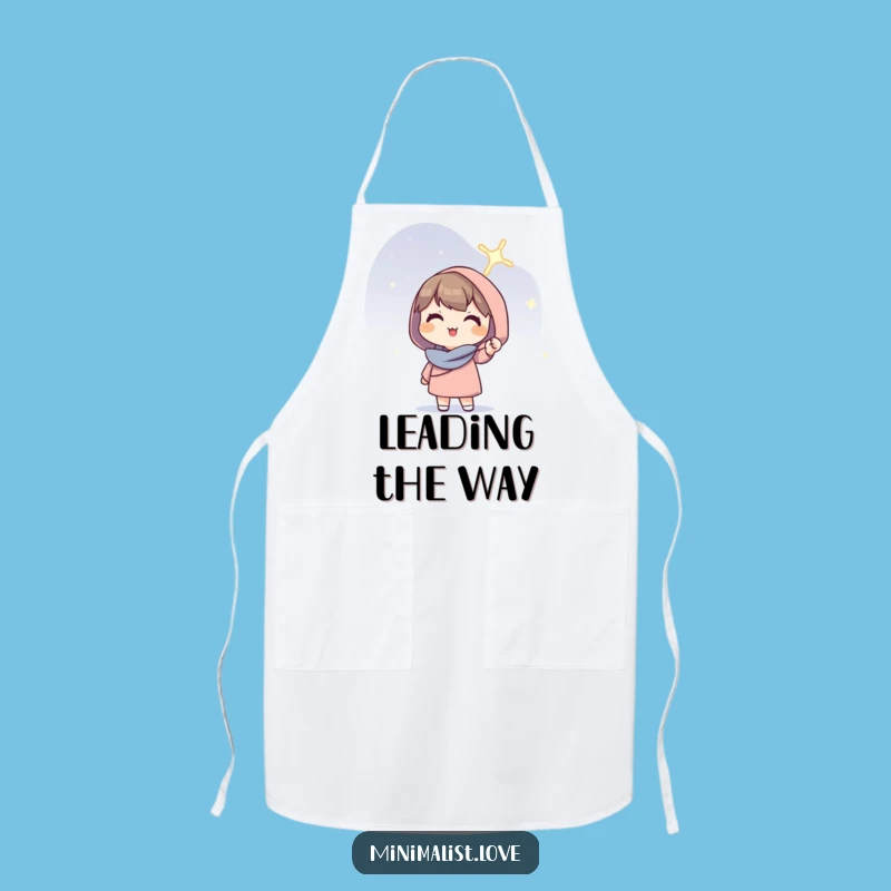 Funny Hopeful Character Line Apron: Cook with Light and Hilarious Inspiration!
