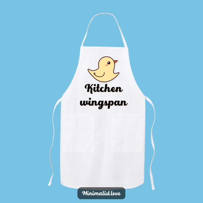 Funny Abstract Bird Flight Apron - Chef's Minimalist Art Cooking Gift