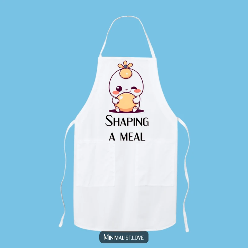 Funny Kawaii Shape Apron: Kitchen Fun Character Chef Gift