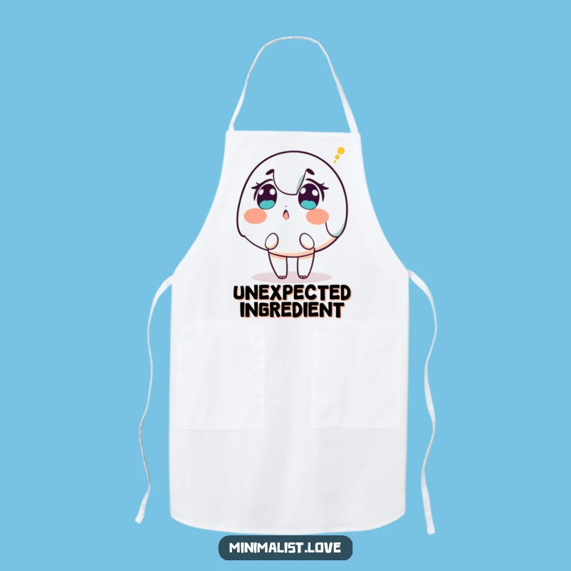 Funny Surprised Character Dot Apron: Cook with Surprise and Hilarious Intrigue!