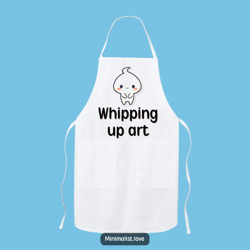 Funny Minimalist Artist Apron - Create Messes with Mirth!