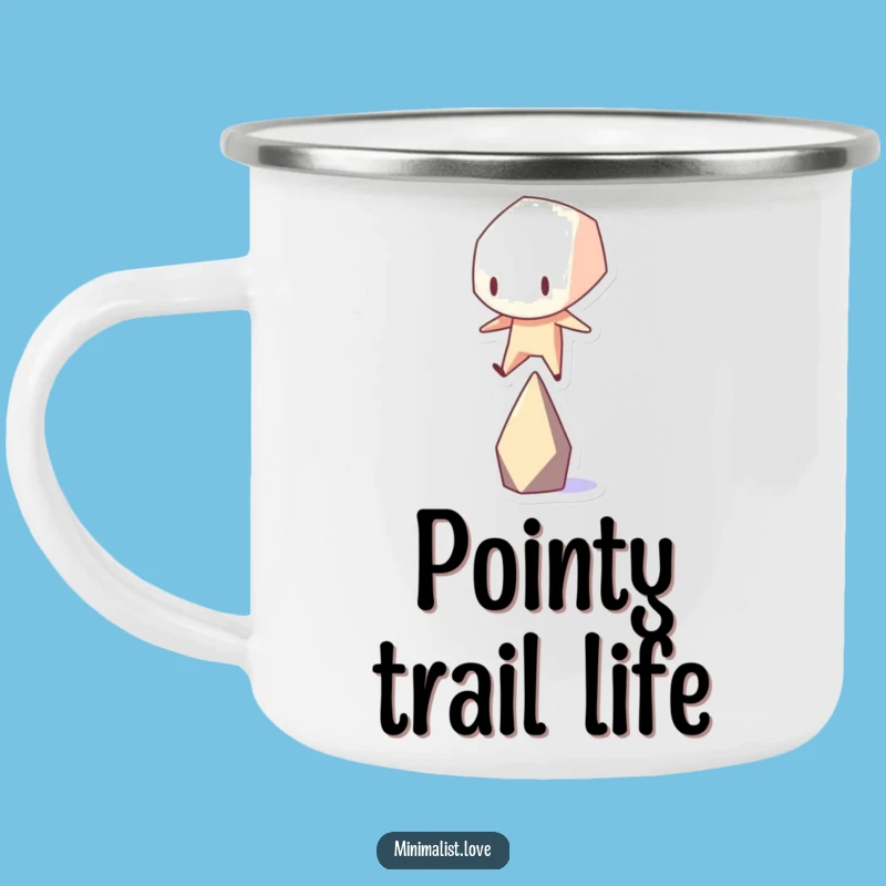 Funny Geometric Balance Camping Mug - Durable Hilarious Art Outdoor Gift