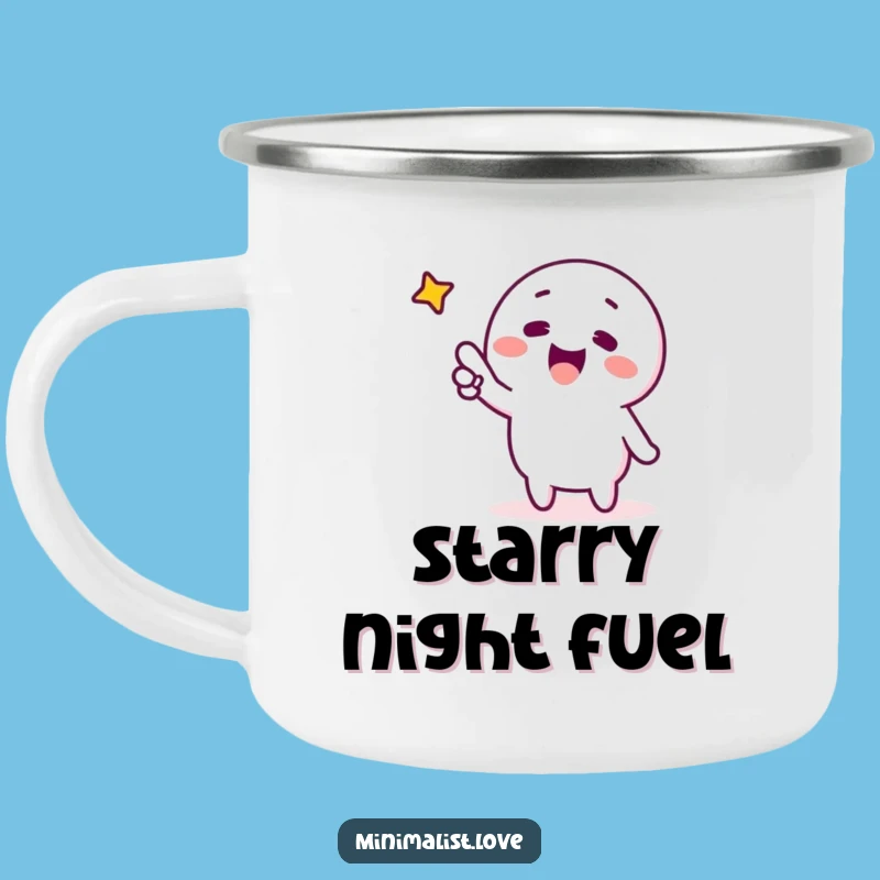 Funny Pointing Star Camping Mug Hopeful Fun for Your Adventures Funny Gift