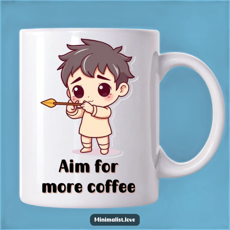 Funny Character Arrow Mug: Aim for Your Goals with Playful Precision
