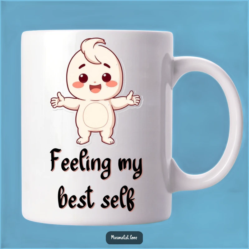Funny Stark Pose Mug: A Happy Character's Bold Statement, A Perfect Funny Gift!