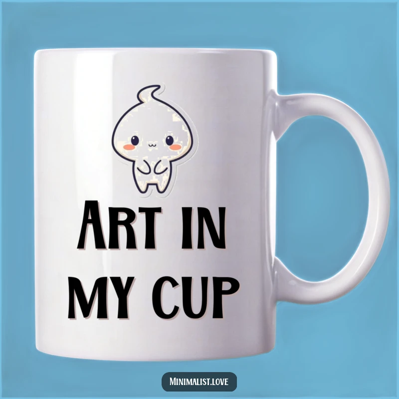 Funny Minimalist Artist Mug - Creative Flourish for a Humorous Gift!