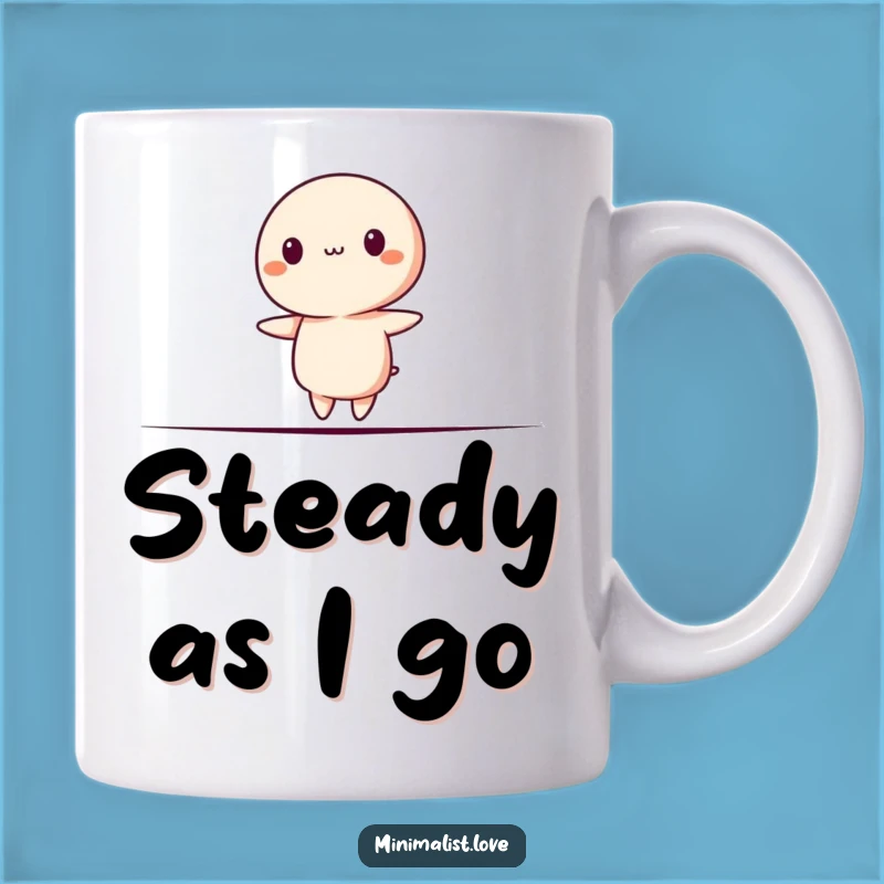 Funny Minimalist Balance Act Mug - A Wobbly and Hilarious Gift!