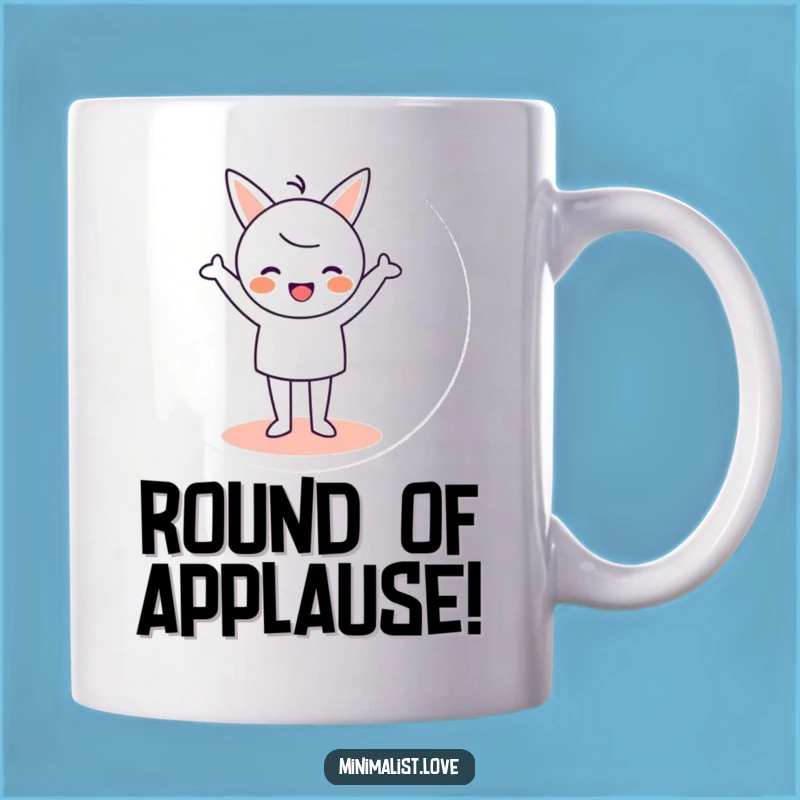 Funny Minimalist Cheerleader Mug - Celebrate Life with a Humorous Gift!