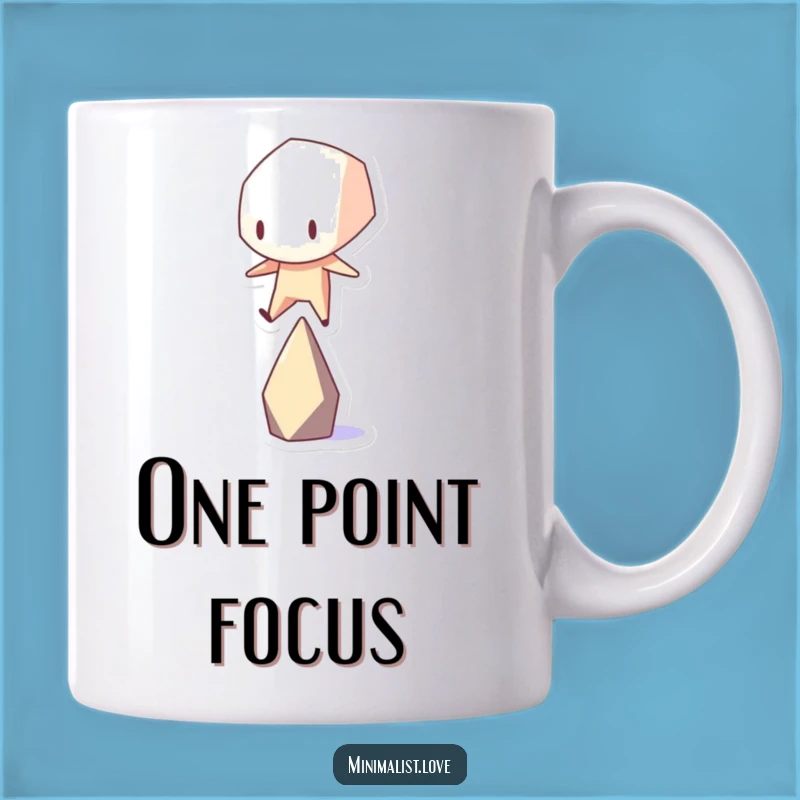 Funny Geometric Shape Balancing Mug - Hilarious Struggle Art Gift