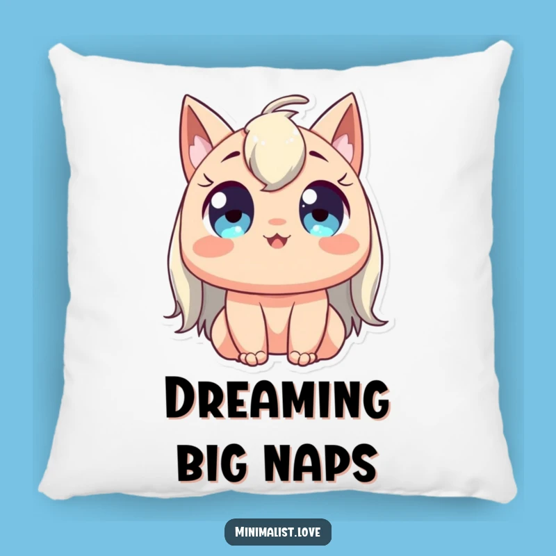 Funny Stretching Pillow: Cozy Grace with Happy Character