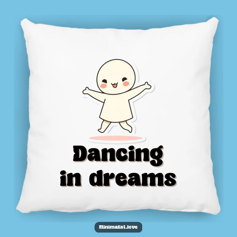 Funny Dancing Character Geometric Pillow Add Rhythmic Charm to Your Decor Funny Gift Accent