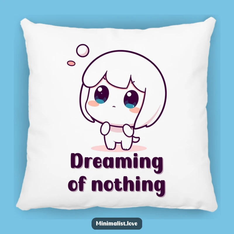 Funny Pillow - Surprised Character Decor, Abstract Art Accent