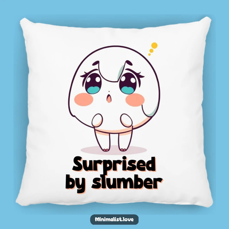 Funny Surprised Character Dot Pillow: Add Cozy Mystery and Hilarious Comfort to Your Space!