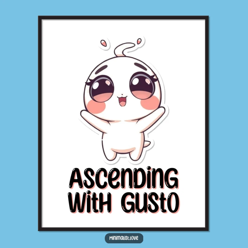 Funny Launched Character Digital Art: Big Eyes Pal, Instant Funny Gift!