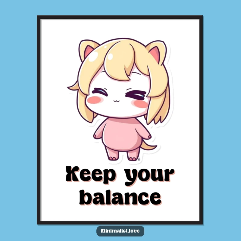 Funny Winking Digital Art: Cheeky Character for Stylish Decor