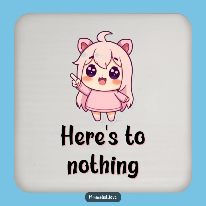 Funny Coaster - Pointing to Nothing, Tabletop Humor