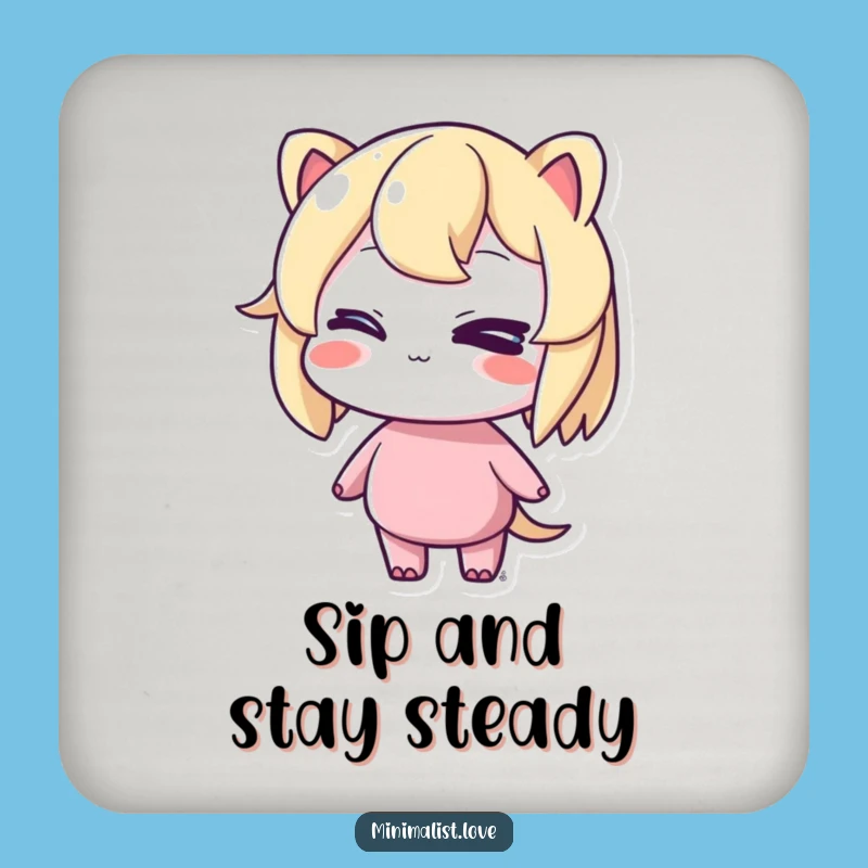 Funny Winking Drink Coaster: Protect Surfaces with Cheeky Charm