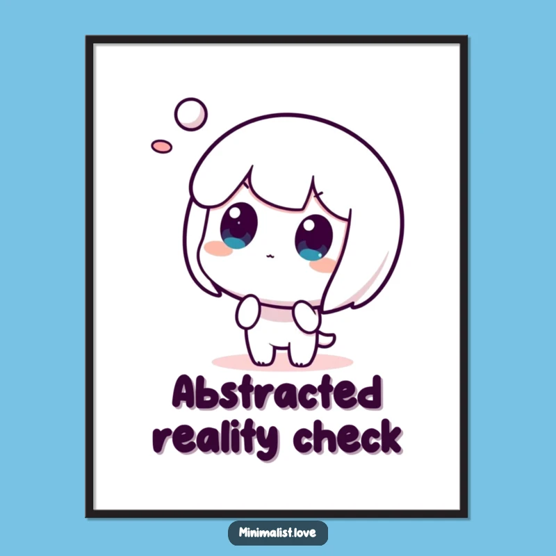 Funny Poster - Abstract Surprise Moment, Character's Bewilderment