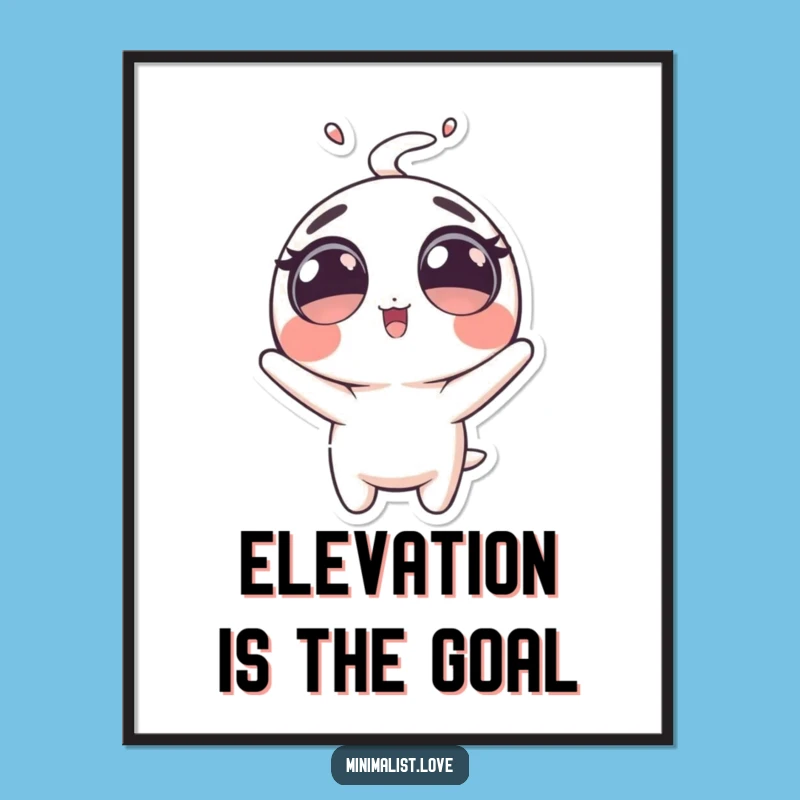 Funny Launched Character Poster: Big Eyes Pal, Decorate with Funny Gift!