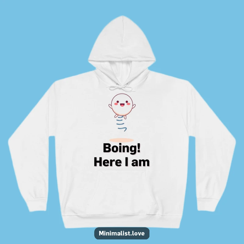 Funny Bouncing Character Hoodie: Cozy Spring Vibes for Warm, Hilarious Comfort, Gift