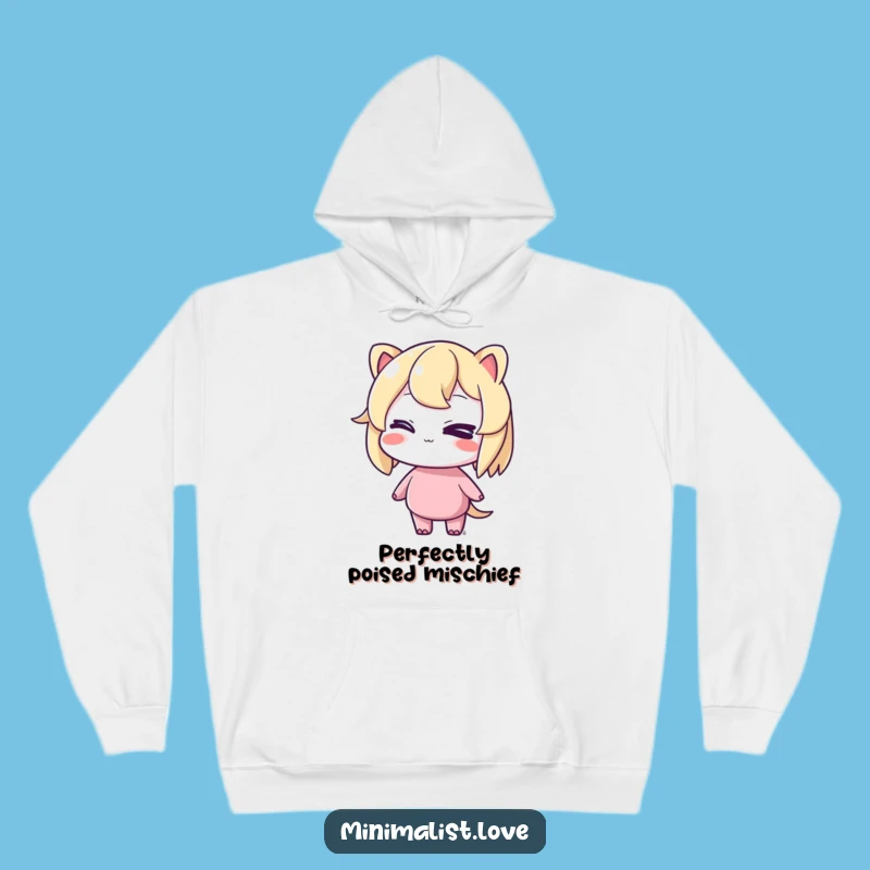 Cozy Funny Winking Hoodie: Cheeky Balance for Ultimate Comfort
