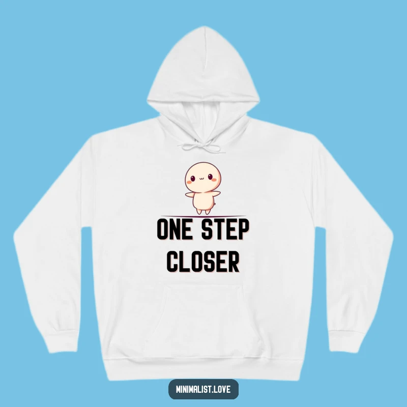 Cozy Funny Minimalist Balance Hoodie - Stay Grounded (Mostly!)