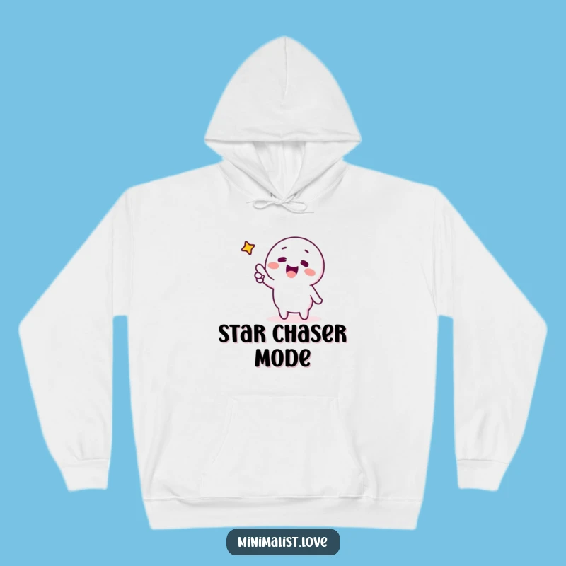 Funny Pointing Star Hoodie Minimalist Hopeful Comfort Funny Gift Apparel