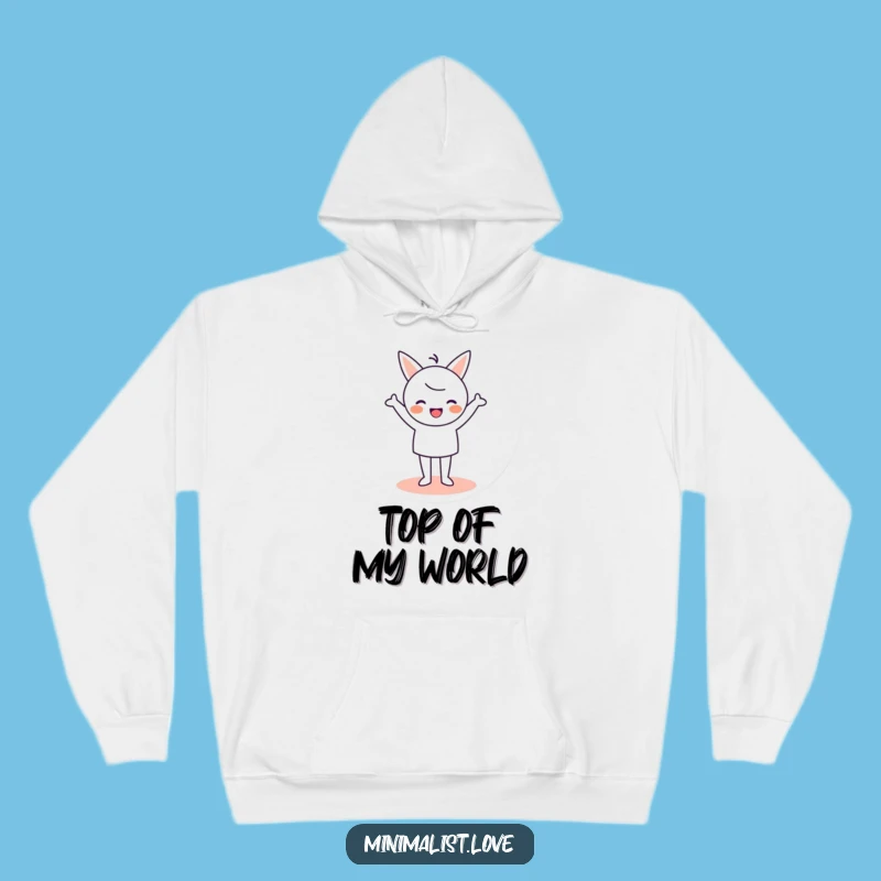 Cozy Funny Minimalist Cheer Hoodie - Stay Warm and Witty!