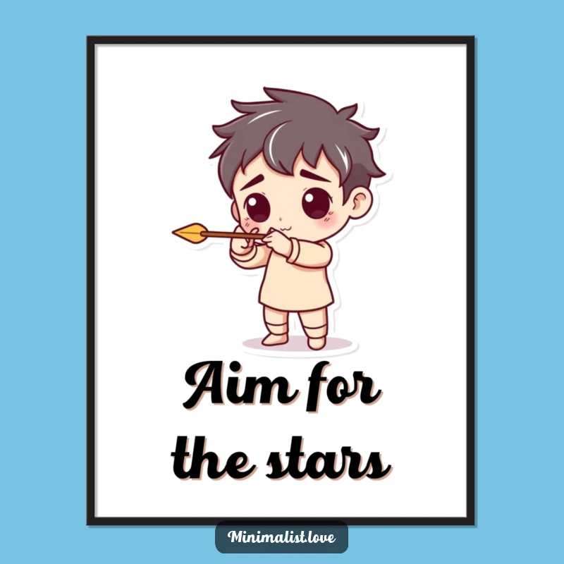 Free Printable Wall Art: Minimalist Archer Creature Downloadable Art