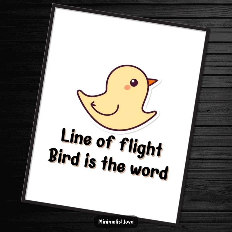 Funny Free Printable Wall Art: Abstract bird form with a single bold line symbolizing flight, minimalist and chic downloadable art.