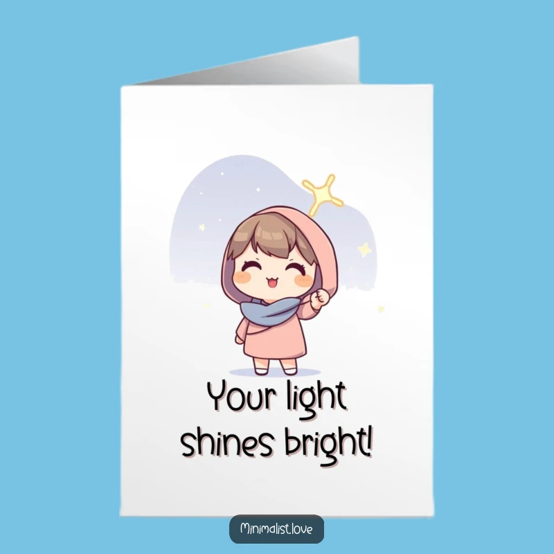 Free Printable Hopeful Line Birthday Card: Uplifting Downloadable Gift for a Bright Celebration