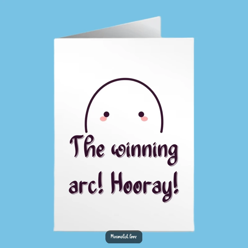 Free Printable Congrats Card: Playful Arc Dot Funny Downloadable