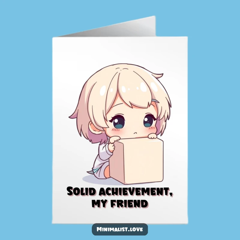 Free Printable Congratulations Card: Cube Gazing, Thoughtful Humor, Downloadable Gift