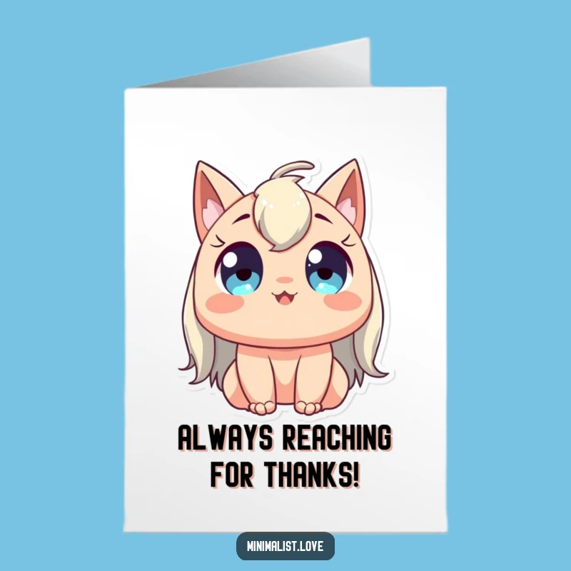 Free Printable Stretching Thank You Card: Funny Joy Downloadable Gift