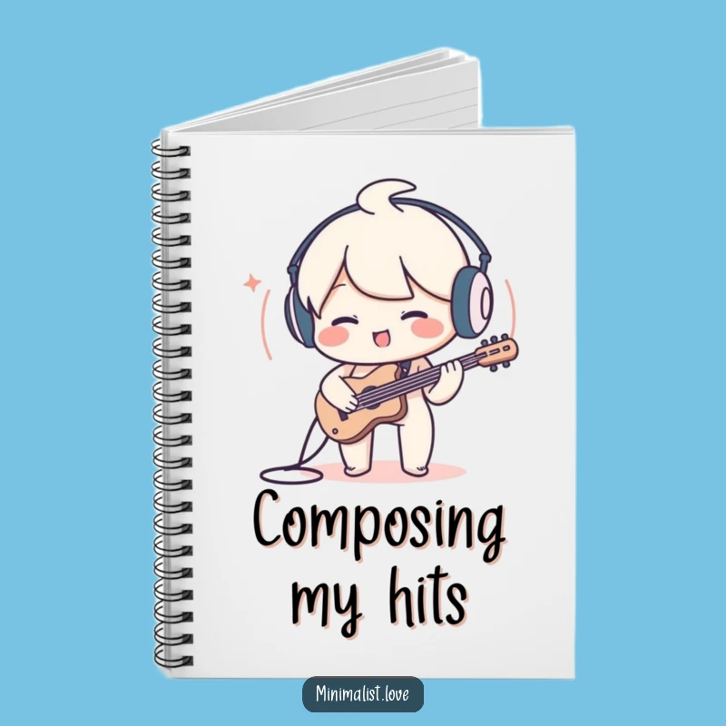 Funny Sound Wave Character Notebook: Jot Down Melodies with Hilarious Style!