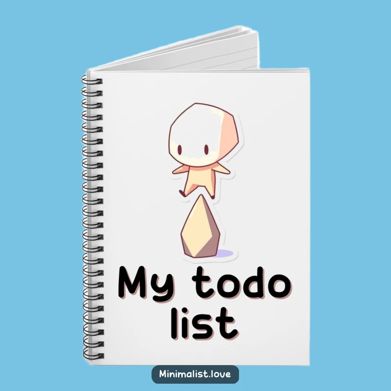 Funny Geometric Balance Notebook - Journal with Hilarious Art Cover