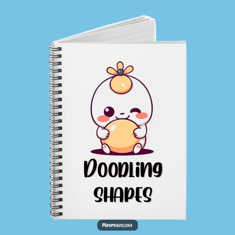 Funny Kawaii Shape Notebook: Goofy Grin Journal for Ideas Gift