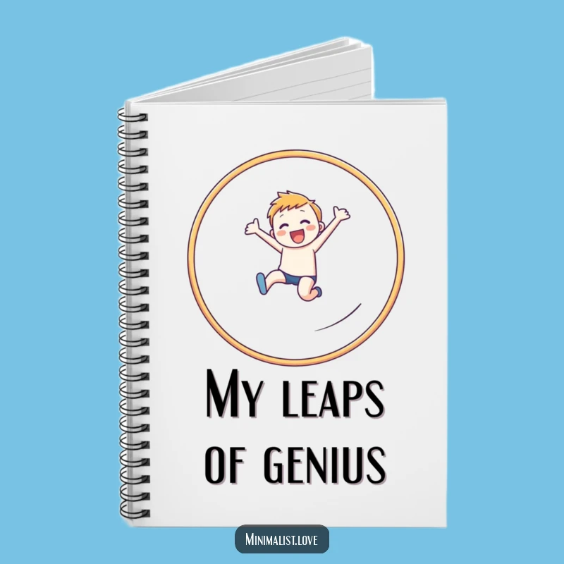 Funny Leaping Figure Hoop Notebook: Plan Your Success, Great Funny Gift