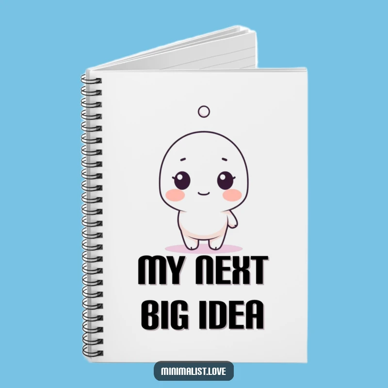 Funny Minimalist Surprised Dot Notebook - Capture your Astonishment!
