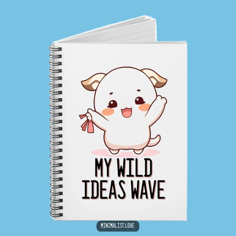 Funny Waving Character Notebook: Happy Blush Pal, Jot Down Funny Gift!