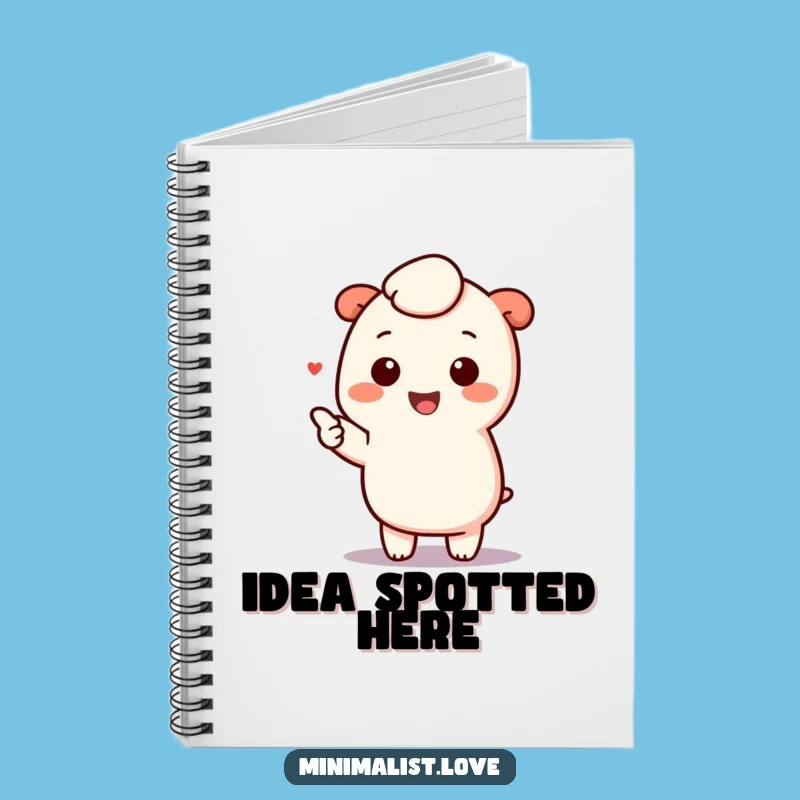 Funny Kawaii Pointing Notebook: Minimalist Journal for Cute Ideas Gift