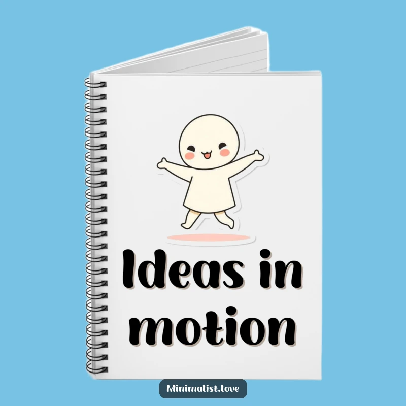 Funny Dancing Character Geometric Notebook Jot Down Ideas with Rhythmic Flair Funny Gift