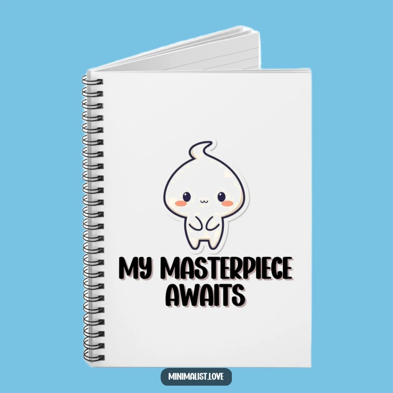 Funny Minimalist Artist Notebook - Sketch Your Ideas with a Smile!